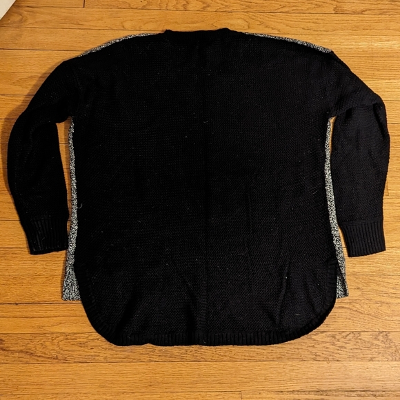 Madewell Chronicle Texture Pullover Sweater Black and Grey Colorblock Size L - Picture 9 of 14
